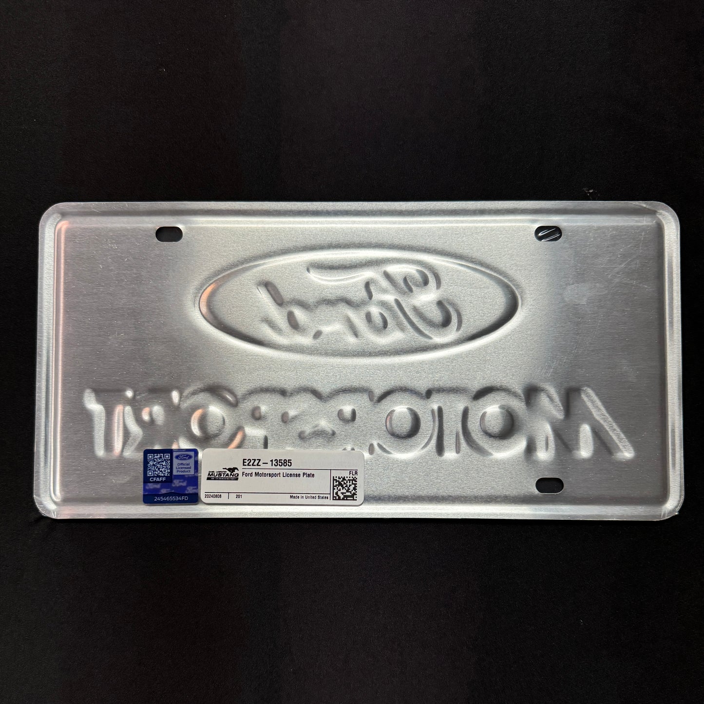 Ford Motorsport License Plate - 3 Color
