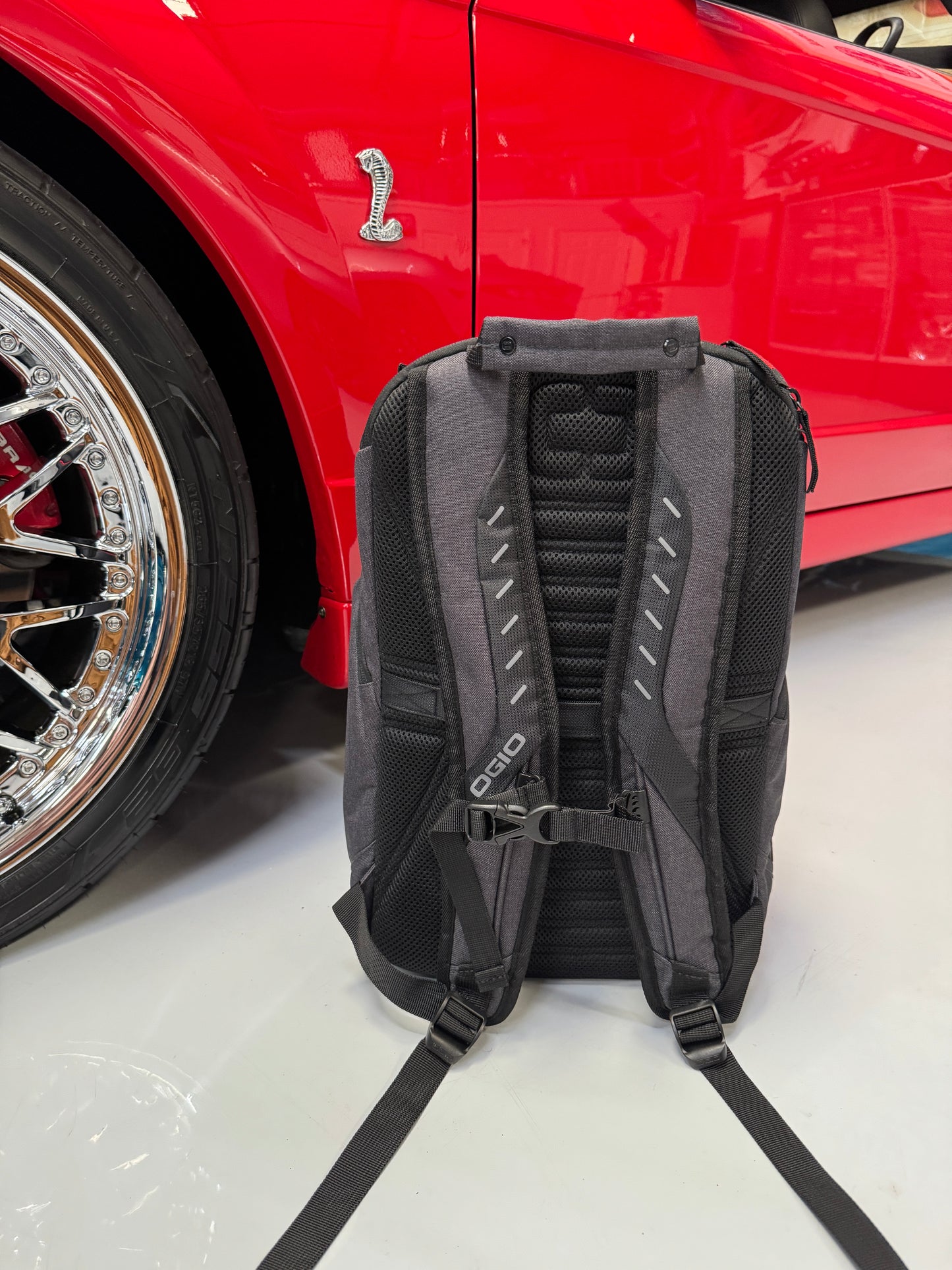 ford mustang mini backpack Ford Mustang Laptop Bag Backpack Red/Black Ogio – Foxy Events