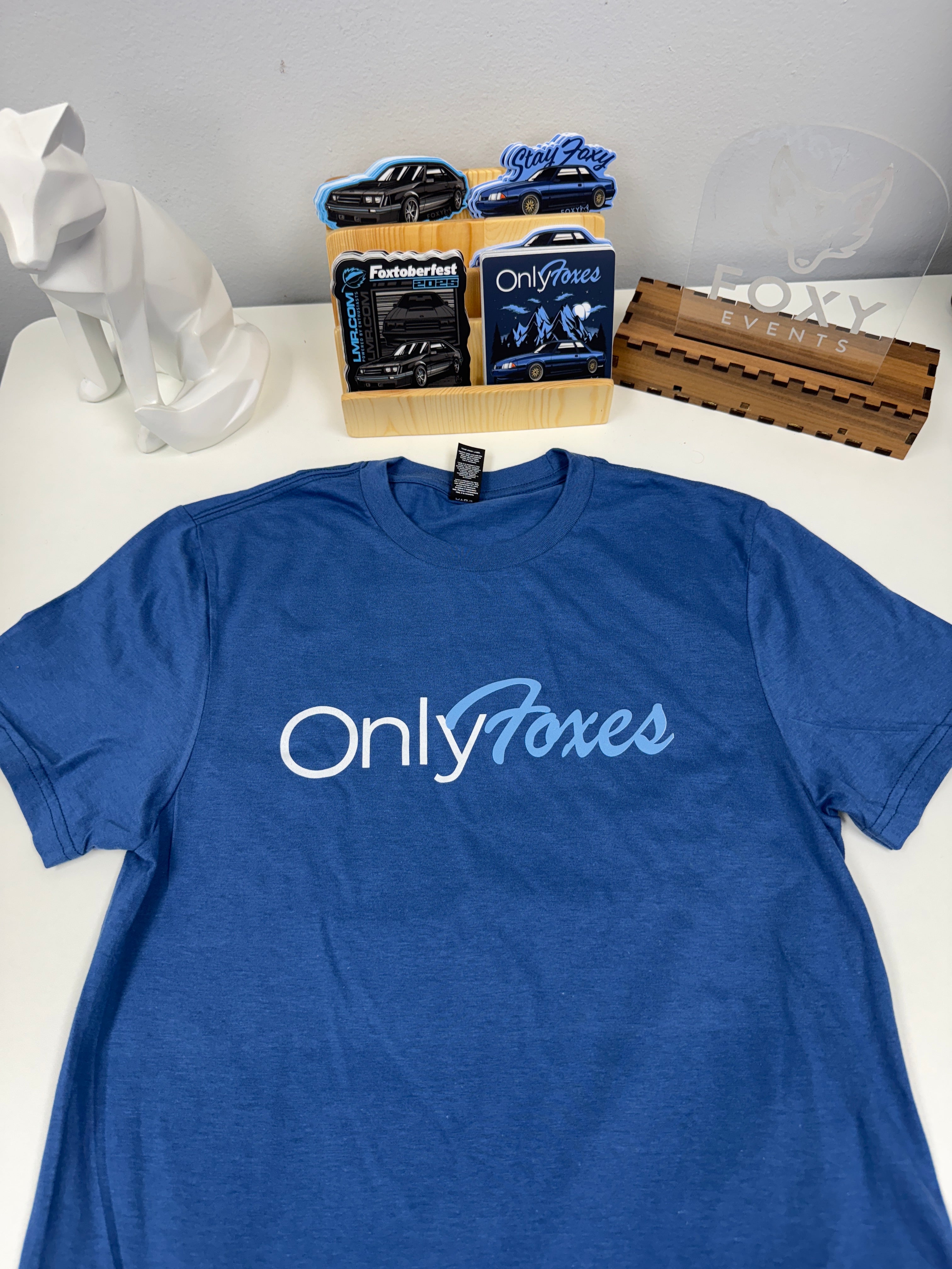 OnlyFoxes Blue Coupe Shirt – Foxy Events