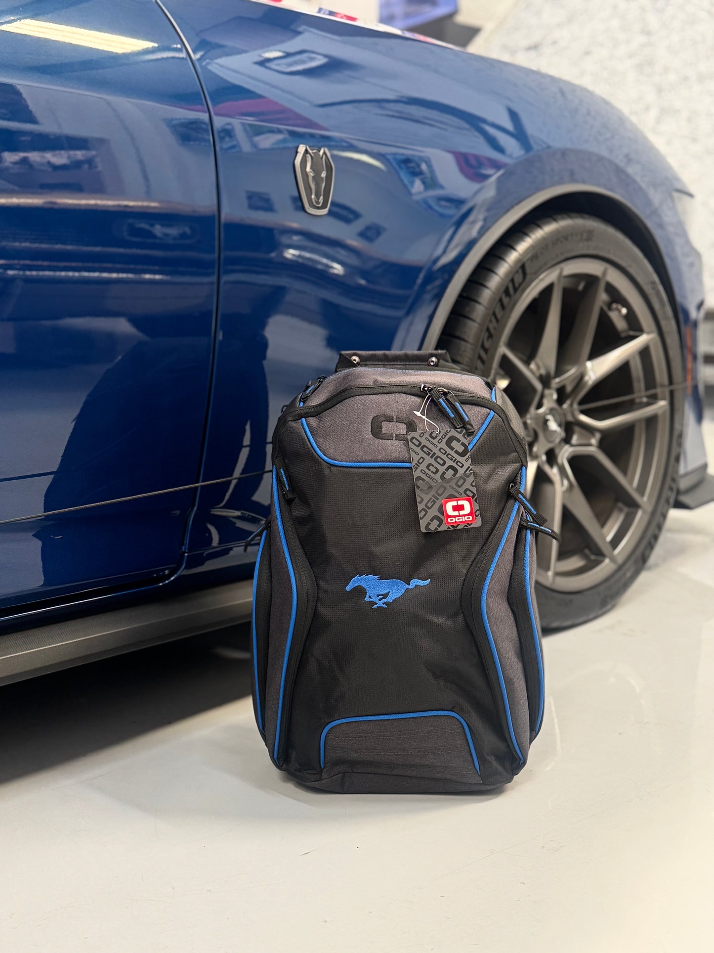 Ford Mustang Laptop Bag Backpack Blue/Black Ogio
