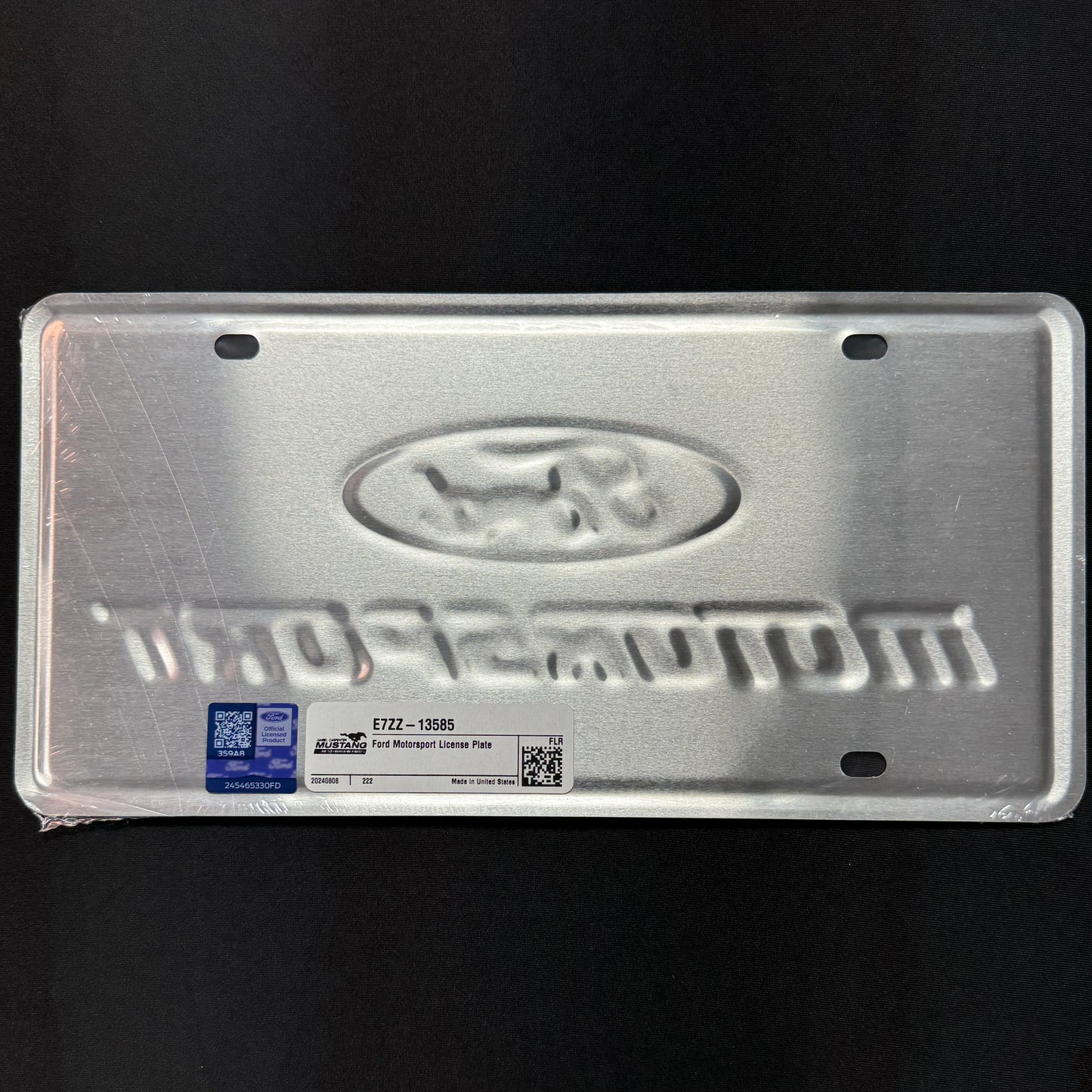 Ford Motorsport License Plate - 2 Color