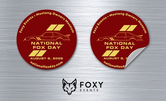 National Fox Day 2026 Bubble-Free Sticker